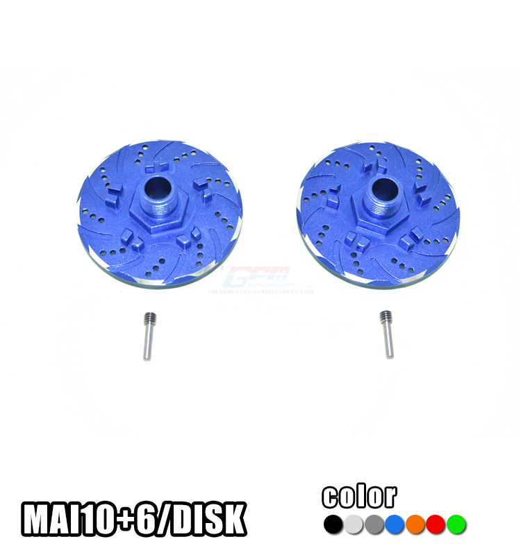 ALUMINUM +6MM HEX WITH BRAKE DISK WITH SILVER LINING MAI10+6/DISK for ARRMA 1/7 INFRACTION 6S BLX ALL-ROAD ARA109001